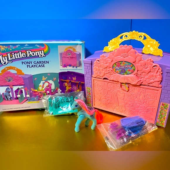 MY LITTLE PONY G2 VTG 1997 GARDEN PLAYCASE w/ACCESSORIES & IVY ORIGINAL B… - Picture 1 of 16